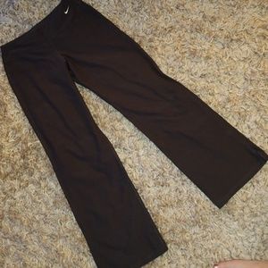 Chocolate brown wide leg Nike leggings